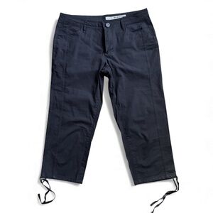 DKNY Jeans Black Cropped Pants with Ties – Size 10